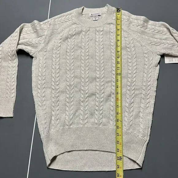 NWT Athleta Hawthorn Textured Crew Sweater - Size XXS - Picture 11 of 12